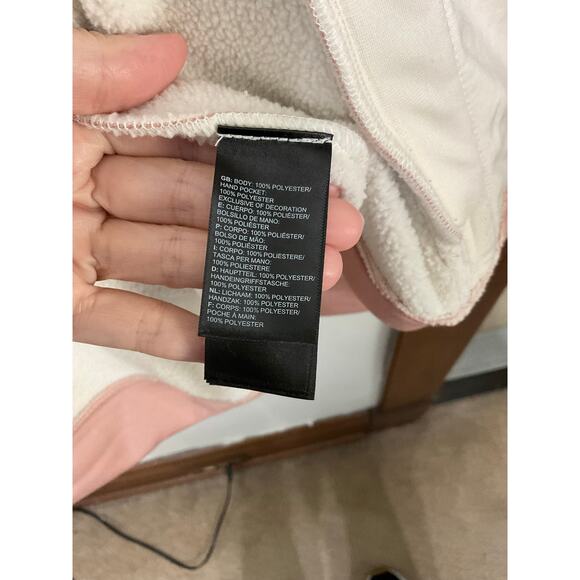 THE NORTH FACE Women's Pink Zip Up Hoodie Fleece Lined Size Small Pockets - Picture 9 of 9